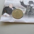 1999 Winston Churchill 125th Birth Anniversary 5 Pounds Coin Cover - Guernsey First Day Cover