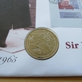 1999 Tribute to Sir Winston Churchill 1 Crown Coin Cover - Gibraltar First Day Cover