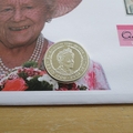 2002 The Queen Mother Life & Times Silver 5 Pounds Coin Cover - UK First Day Cover