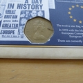 2000 25th Anniversary Britain In Europe 50p Pence Coin Cover - Benham First Day Cover