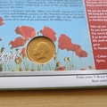 1998 80th Anniversary WWI Remembered 1914 Gold Sovereign Coin Cover - Benham Covers