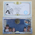 2001 The New Millennium The Future 1 Royal Coin Cover - Benham First Day Cover - Signed