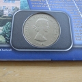 1999 Winston Churchill 125th Birth Anniversary Signed Crown Coin Cover - Benham First Day Cover