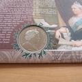 2001 Queen Victoria Centenary Death Signed 1 Crown Coin Cover - Benham First Day Cover