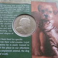 2001 Cats and Dogs  1 Crown Coin Cover - Benham First Day Cover - Signed