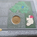 2001 Northern Ireland 1 Pound Coin Cover - Benham First Day Cover - Signed