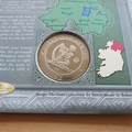 2001 Northern Ireland 25ecu Coin Cover - Benham First Day Cover - Signed