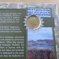 2000 Botanic Gardens Wales 1 Pound Signed Coin Cover - Benham First Day Cover
