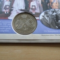 1997 Royal Golden Wedding Anniversary 5 Pounds Coin Cover - Benham First Day Cover - Signed