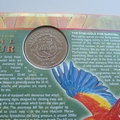2000 The New Millennium Tropical Splendour 1 Dollar Coin Cover - Benham First Day Cover - Signed