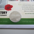 2014 A Soldier's Story First World War Centenary Silver 5 Pounds Coin Cover - Westminster FDC Cover