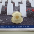 2013 Armistice Day Silver Proof 5 Pounds Coin Cover - Westminster First Day Cover