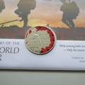 2018 The First World War Centenary Silver Proof 5 Pounds Coin Cover - Westminster First Day Cover