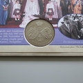 1997 Royal Golden Wedding Anniversary 5 Pounds Coin Cover - Benham Signed First Day Cover