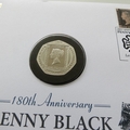 2020 Penny Black 180th Anniversary 50p Pence Coin Cover - Harrington & Byrne First Day Covers