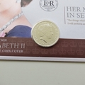2015 Her Majesty In Service 1oz Fine Silver Britannia Coin Cover - UK PNC First Day Cover