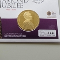 2012 The Queen's Diamond Jubilee Silver Proof 5 Pounds Coin Cover - UK PNC First Day Cover