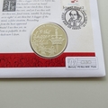 2014 Macbeth by William Shakespeare Silver Proof 5 Pounds Coin Cover - Jersey PNC First Day Cover