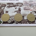 2014 D-Day Operation Overlord 70th Anniversary 3x 5 Pounds Coin Cover - Isle of Man First Day Cover