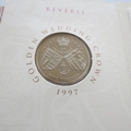 1997 Golden Wedding Commemorative 5 Pounds Crown Coin - UK Royal Mint Coins