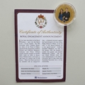 2010 Royal Engagement Prince William and Kate 1 Dollar Coin - Cook Islands