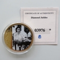 2012 The Queen's Diamond Jubilee Gold Plated Medal - BBC Radio Broadcast