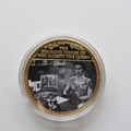 2012 The Queen's Diamond Jubilee Gold Plated Medal - 1st TV Christmas Broadcast