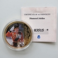 2012 The Queen's Diamond Jubilee Gold Plated Medal - Trooping the Colour
