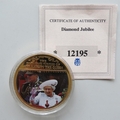 2012 The Queen's Diamond Jubilee Gold Plated Medal - Thames River Pageant