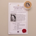 2012 The Queen's Diamond Jubilee Gold Plated 1 Dollar Coin - Lord Snowdon