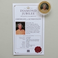2012 The Queen's Diamond Jubilee Gold Plated 1 Dollar Coin - Brian Aris