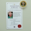 2012 The Queen's Diamond Jubilee Gold Plated 1 Dollar Coin - Informal Photograph