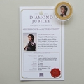 2012 The Queen's Diamond Jubilee Gold Plated 50p Pence Coin - Pietro Annigoni