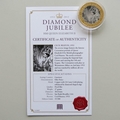 2012 The Queen's Diamond Jubilee Gold Plated 50p Pence Coin - Cecil Beaton
