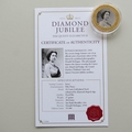 2012 The Queen's Diamond Jubilee Gold Plated 50p Pence Coin - Donald McKague