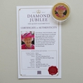 2012 The Queen's Diamond Jubilee Gold Plated Jersey 50p Coin - Informal Photograph