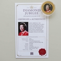 2012 The Queen's Diamond Jubilee Gold Plated Jersey 50p Pence Coin - John Lawrence