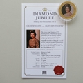 2012 The Queen's Diamond Jubilee Gold Plated 50p Pence Coin - Peter Grugeon
