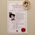 2012 The Queen's Diamond Jubilee Gold Plated TDC 50p Pence Coin - Cecil Beaton