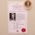 2012 The Queen's Diamond Jubilee Gold Plated 50p Pence Coin - Alan Shawcross