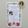 2013 The Queen's Coronation Jubilee Guernsey 50p Pence Coin - Coronation Photo