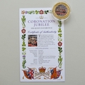 2013 The Queen's Coronation Jubilee Guernsey 50p Pence Coin - Gold State Coach
