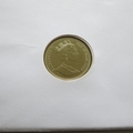 2001 Cats and Dogs Isle of Man Cat 1 Crown Coin Cover - UK PNC First Day Covers