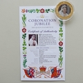 2013 The Queen's Coronation Jubilee TDC 50p Pence Coin - Waving from Balcony 1953