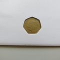 2003 Queen's Coronation Jubilee 50p Pence Coin Cover - Papua New Guinea PNC - Crown & Orb