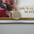 2021 Sir Walter Scott 250th Birth Anniversary 2 Pounds Coin Cover - UK PNC First Day Covers