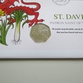 2024 St David Patron Saint of Wales 50p Pence Coin Cover - UK PNC First Day Covers