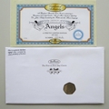 2007 Christmas Jewelled Light of Angels 50p Coin Cover - Benham Signed UK PNC First Day Covers