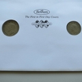 2012 The Queen's 65th Wedding Anniversary Twin Shillings Coin Cover - Benham UK PNC