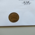 2013 60 Years on the Throne 1 Penny Coin Cover - Benham UK PNC First Day Covers